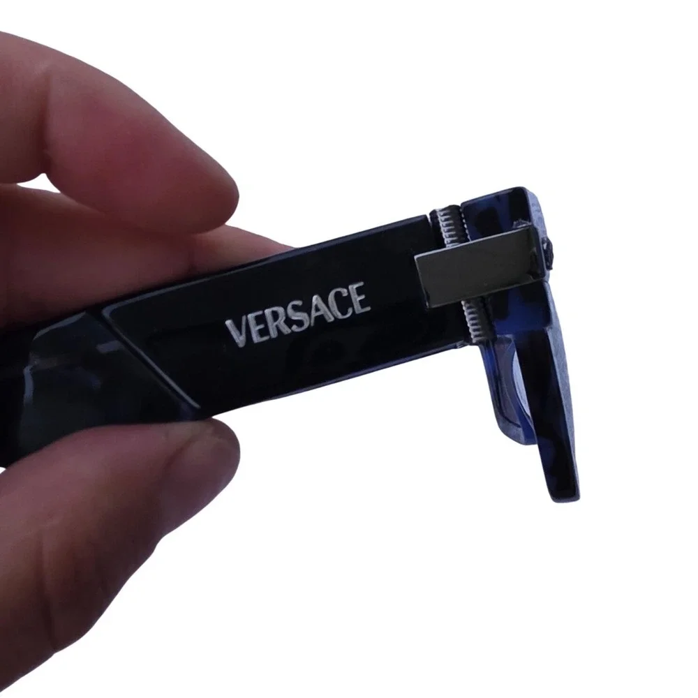 Versace 4464 Frames‎ Blue Tortoise Rectangular Medusa Logo Italy 5458/87 55mm